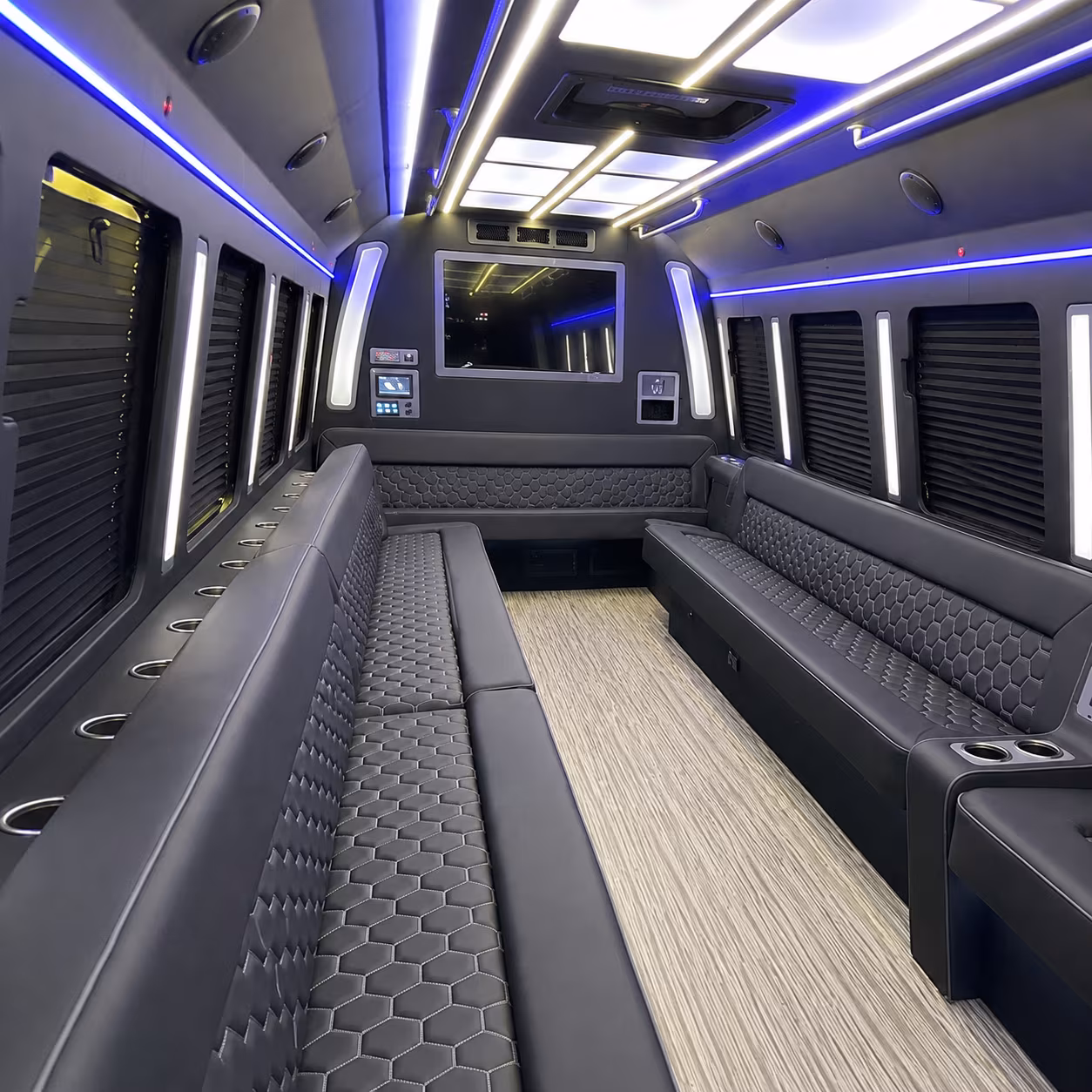 dublin 40 passenger party bus inside