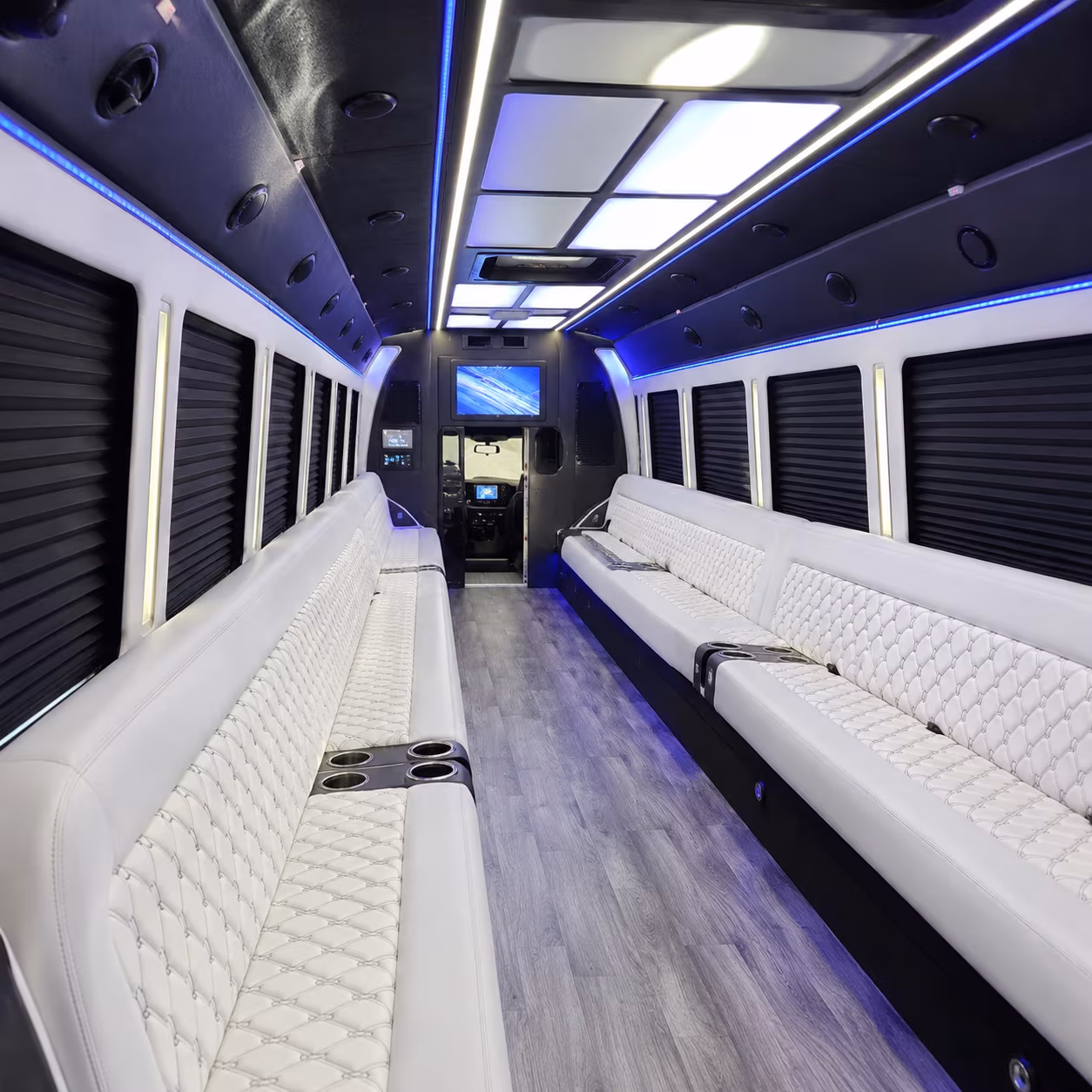 dublin party bus rental interior