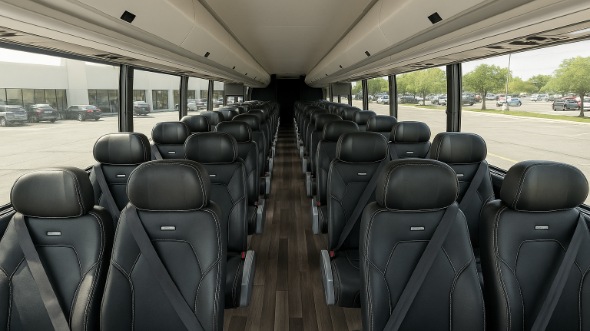 Interior of Charter Bus Company Livermore's 25 Passenger Mini bus in Livermore