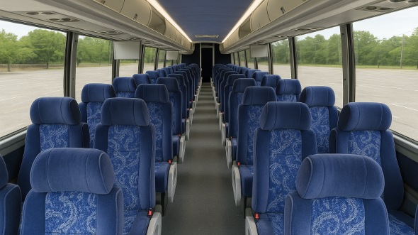 Interior of Charter Bus Company Livermore's 54 Passenger Charter Bus in Livermore