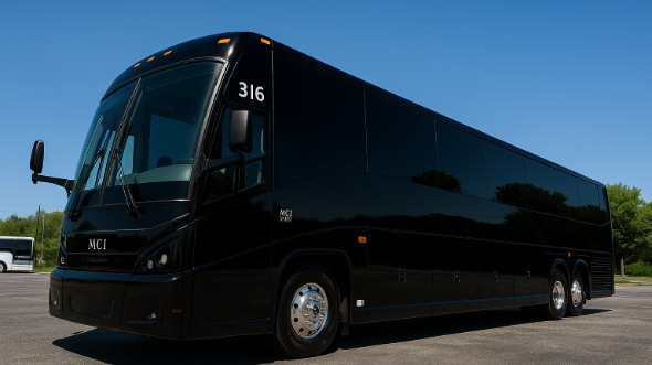 Exterior of Charter Bus Company Livermore's 55 Passenger Charter Bus in Livermore
