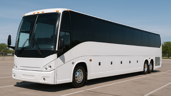 Exterior of Charter Bus Company San Ramon's 56 Passenger Charter Bus in San Ramon