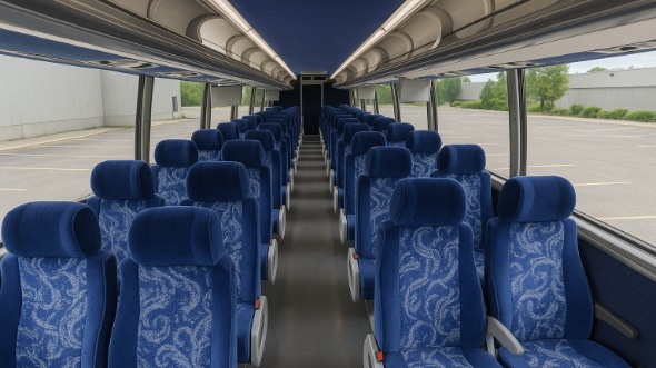 dublin 50 passenger charter bus inside